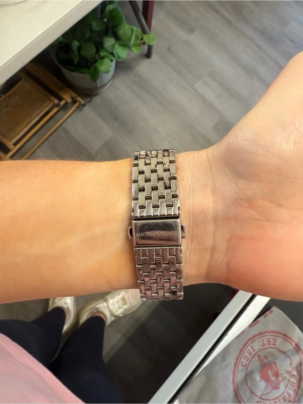 Michael Kors Silver Crystal Accent Women's Bracelet Watch